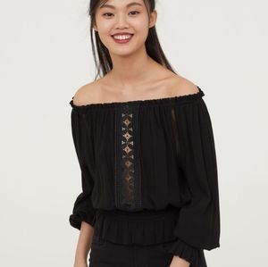 H&M black blouse
